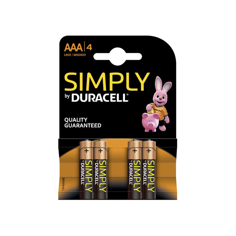 Simply Duracell AAA 4 Pack