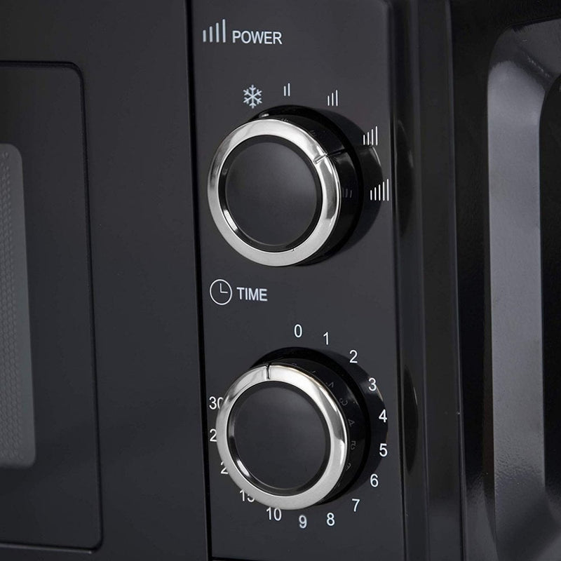 Black 700W 17L Microwave