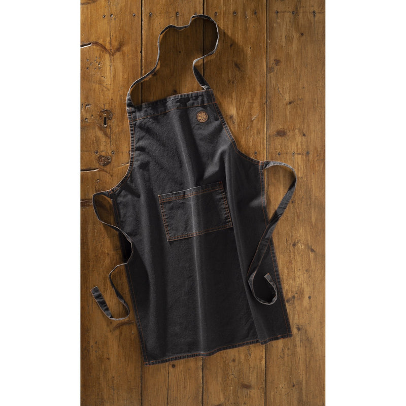Black Stonewash Denim Apron