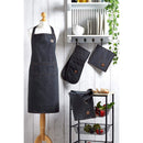 Black Stonewash Denim Apron