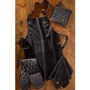 Black Stonewash Denim Double Oven Glove