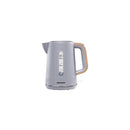 Daewoo Stockholm 1.7L 3KW Jug Kettle With Wood Effect - Grey
