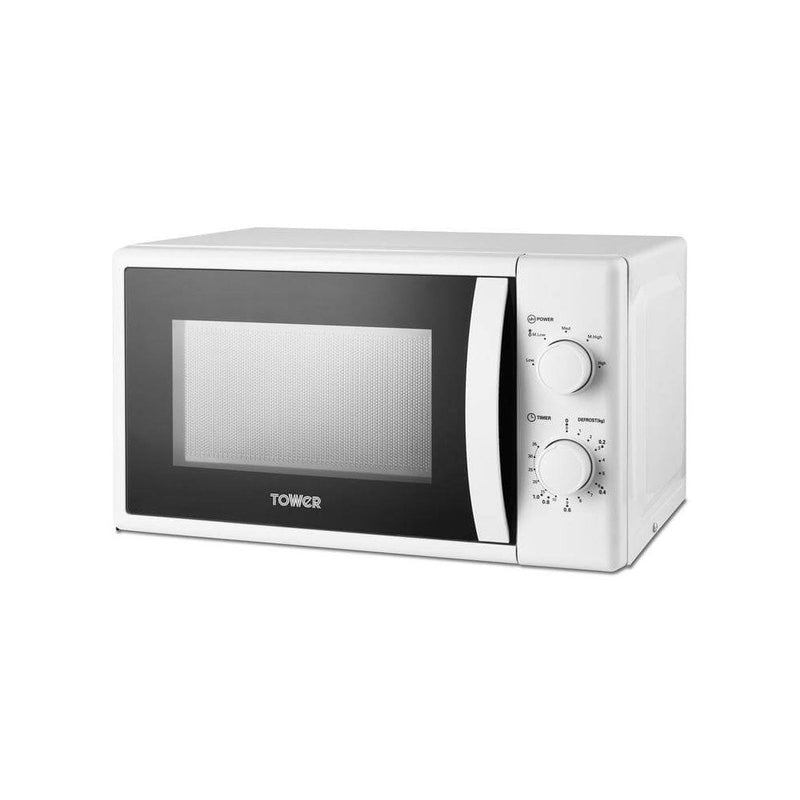 Tower 20L 700W Manual Microwave - White