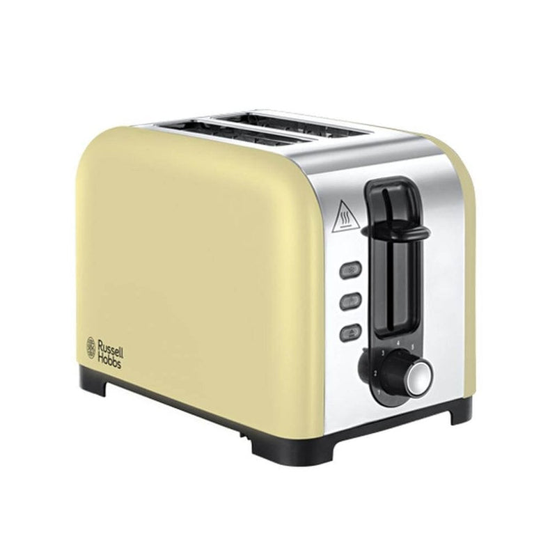Russell Hobbs Henley 2 Slice Stainless Steel Toaster - Cream