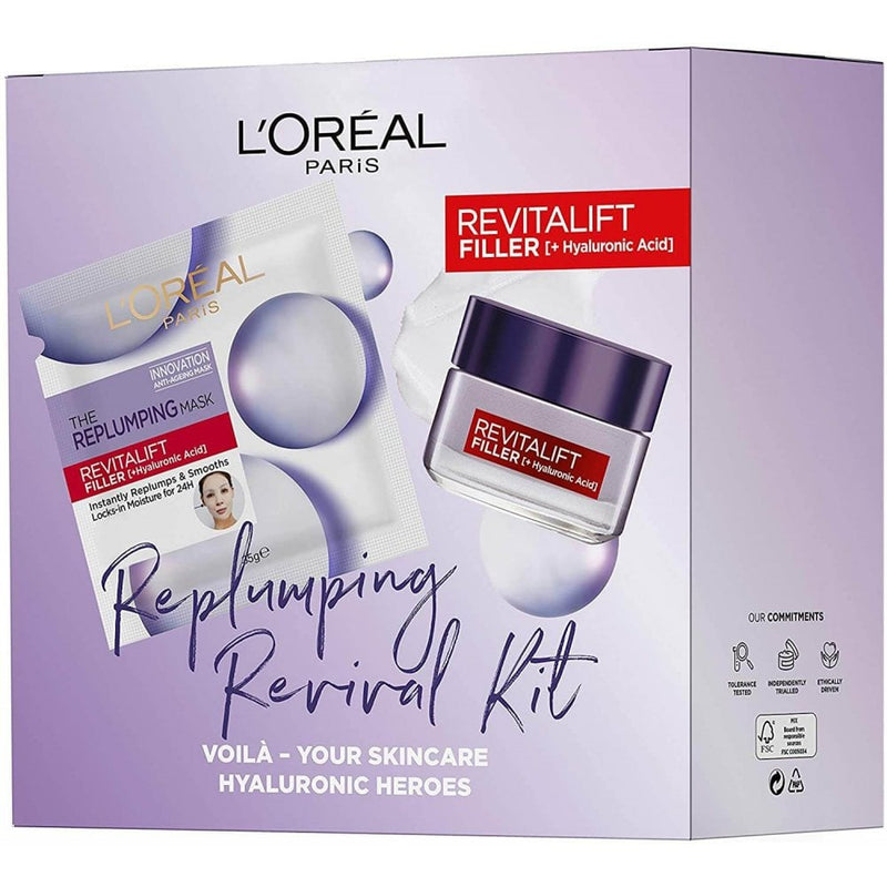 L'Oreal Hyaluronic Acid Filler 2 PC 50 ML Day Cream, 35g Face mask