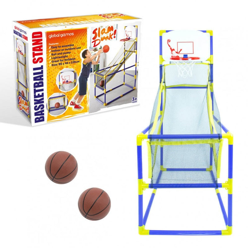 Arcade Basketball Stand with Hoop 2 Balls and a Pump