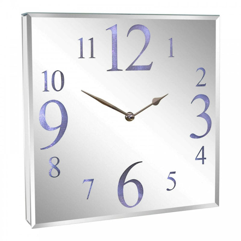 LED Mirrored Clock - Large