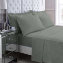 Lewis's  Soft & Cosy Non Iron Percale Sheets - Charcoal