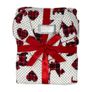 Ladies Red and Ivory Scotty Flannel Pyjamas