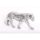 Silver Leopard Ornament
