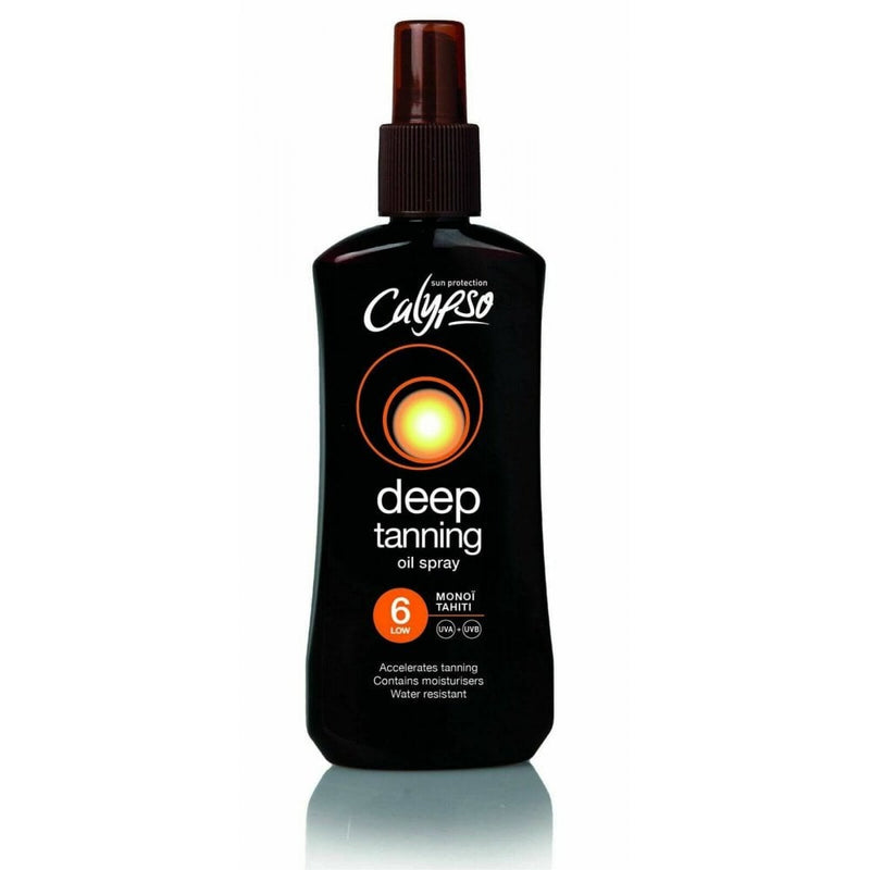 Calypso Deep Tanning Manoi Tahiti SPF 6 Oil Moisturising Water Resistant 200ml Spray