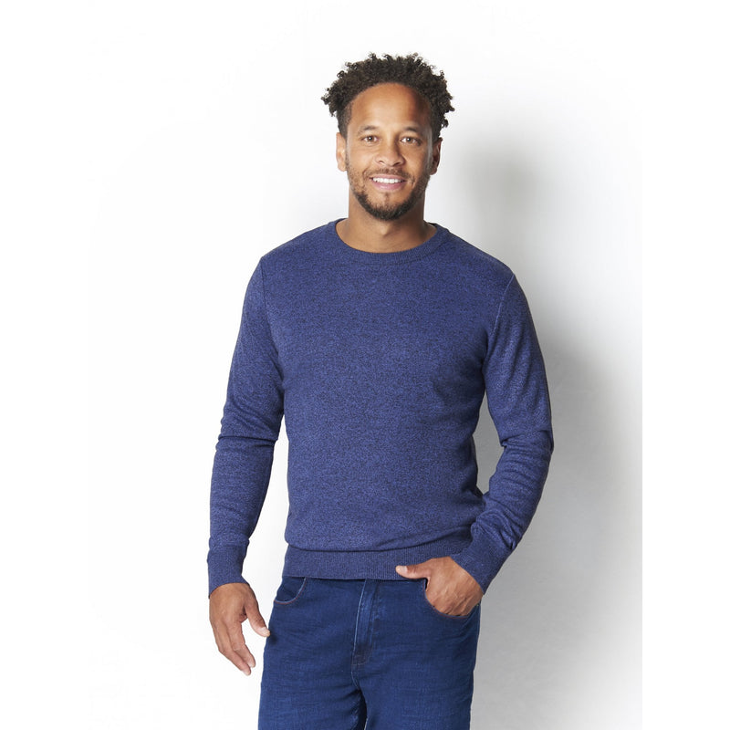 Crew Neck Jumper - Blue-á