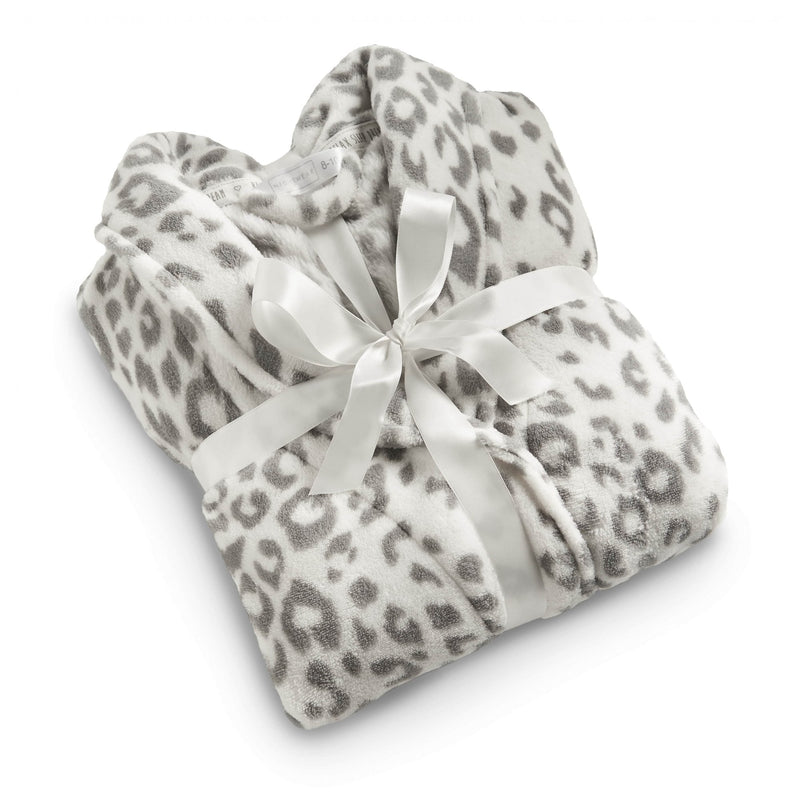 Shawl Collar Robe - Leopard