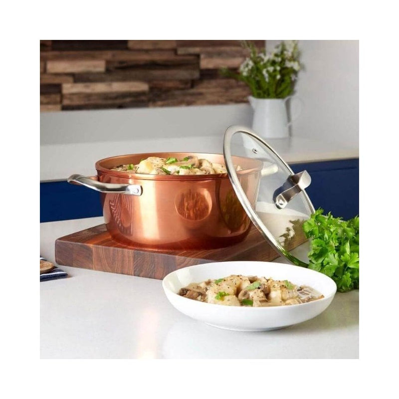 Tower Copper Casserole Pan