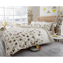 Geo Triangle Duvet - Natural