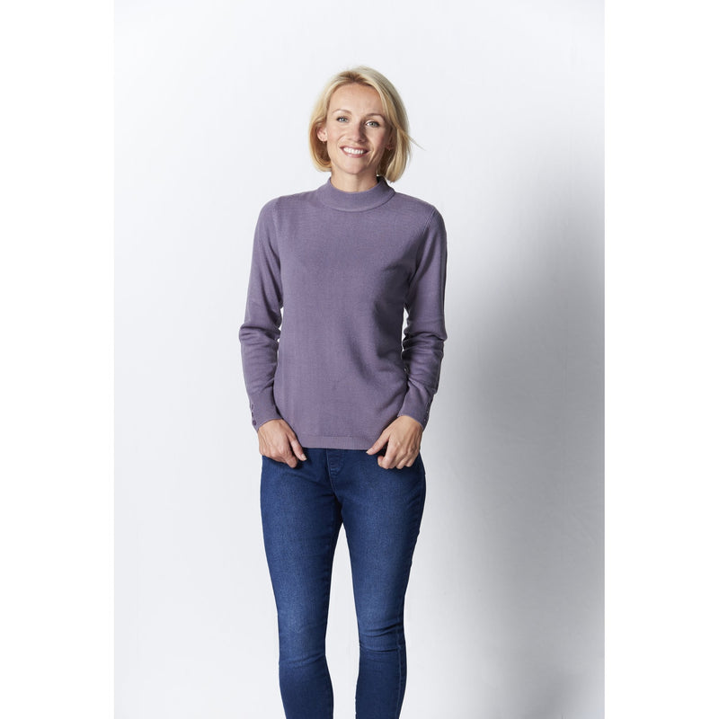 Cashmillon Turtle Neck Sweater - Purple