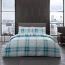 Bardsley Check Duvet Set - Teal