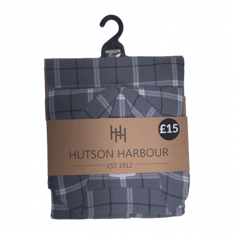Hutson Harbour Yarn Dye Flannel Pjs- Grey