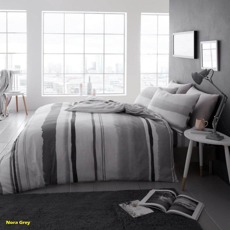 Nora Duvet Cover Bedding Set - Grey