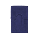Greek Key Navy Patterned 2 Piece Bath Mat Set