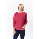 Fisherman Rib Sweater- Red
