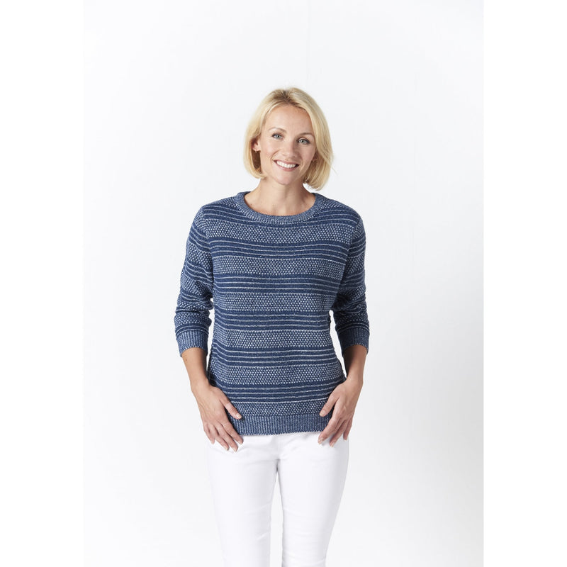 Two Tone Jumper- Navy/White