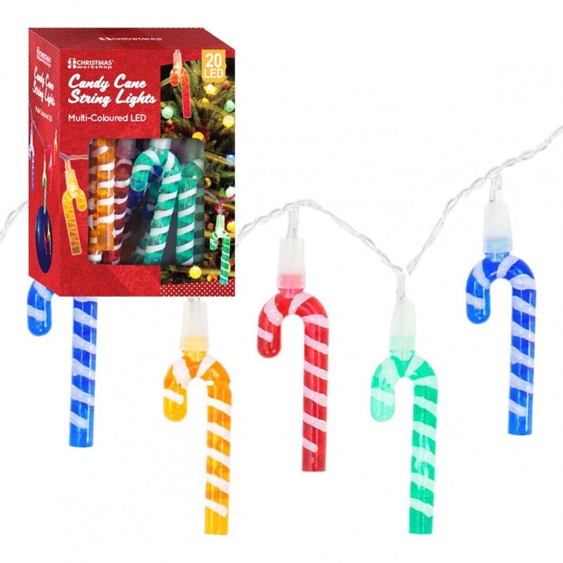 20 PC Candy Cane Novelty String Lights