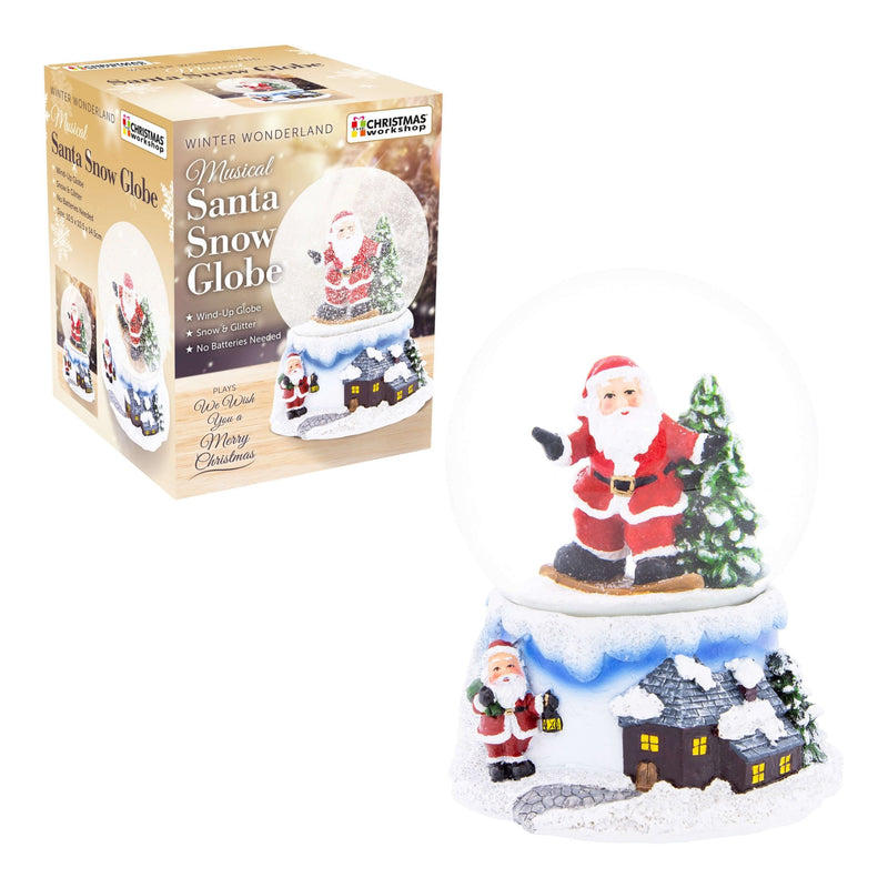 Santa Scene Snow Globe Ornament