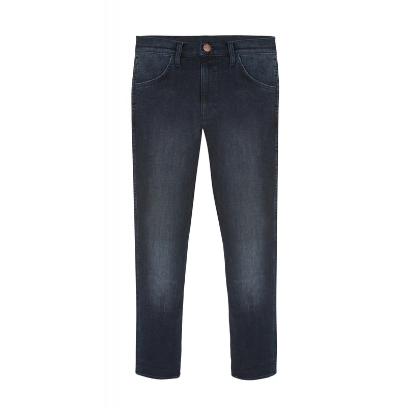 Wrangler Classic Blue Black Arizona Jeans with Straight Cut Fit