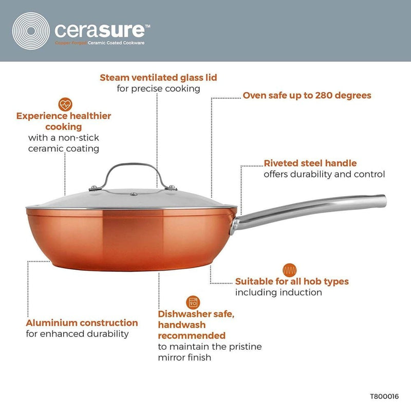 Tower Copper Casserole Pan