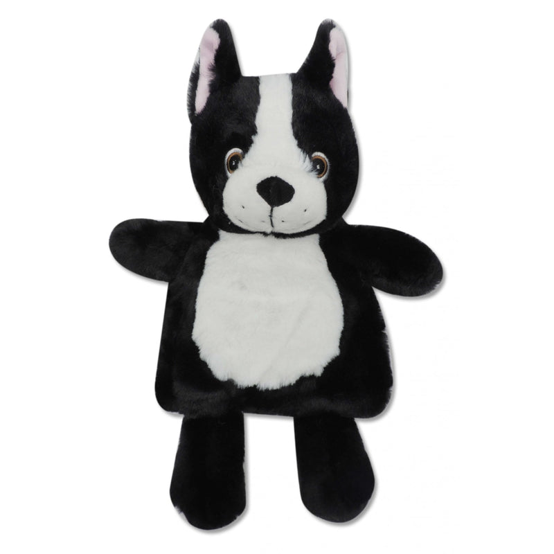 Hot Water Bottle Cover Black & White Dog