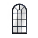 Lewis's Large Window Hallway Mirror 34 x 69cm - Black