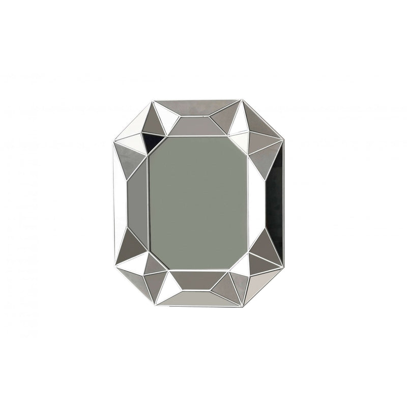 Wall Mirror Hexago Silver