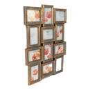 Wall Photo Grame - Vintage Gold - Holds 12 Photos