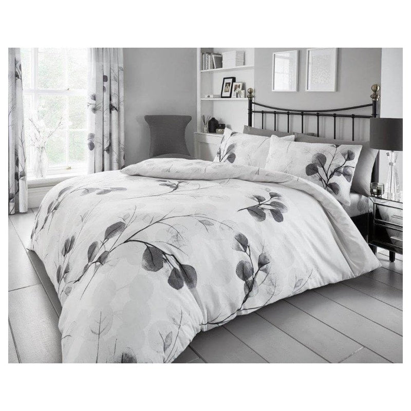 Honesty Duvet Cover Bedding Set - Grey