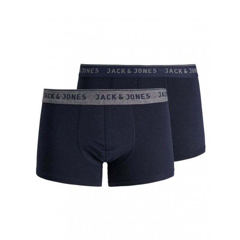 Jack & Jones 2 Pack of Boxer Short Trunks - Navy