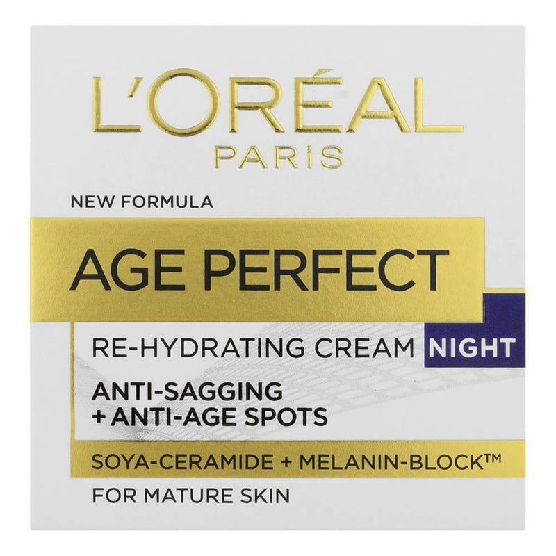 L'Oreal Paris Age Perfect 50ml Re-Hydrating Night Cream Protects Against Sagging