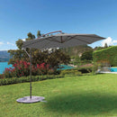 Silver & Stone Parasol Large Hanging Parasol 3m - Grey