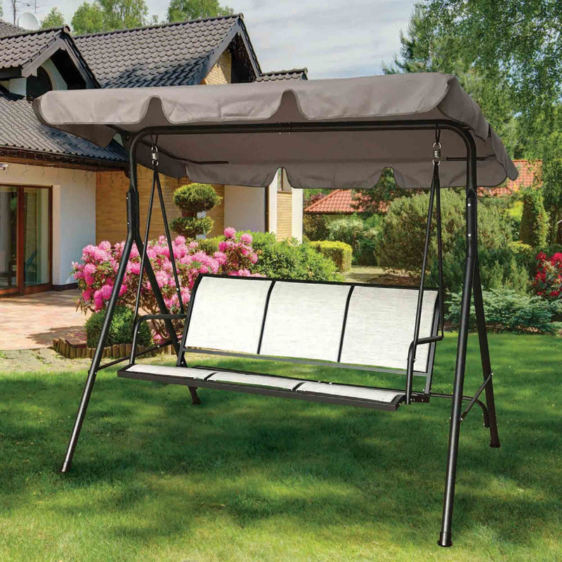 Silver Stone Bali Seater Swing Hammock Bench 110 x 170 x