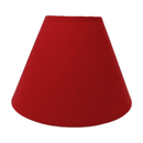 Lamp Shade Plain Red Linen Shade 9.5 x 23 x 16.5cm