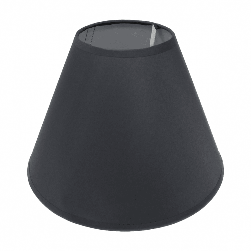 Plain Linen Lamp Shade - Dark Grey