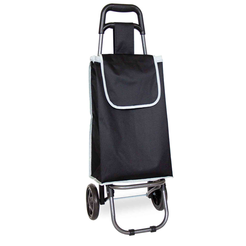 Voyager Block Colour Shopping Trolley - Black