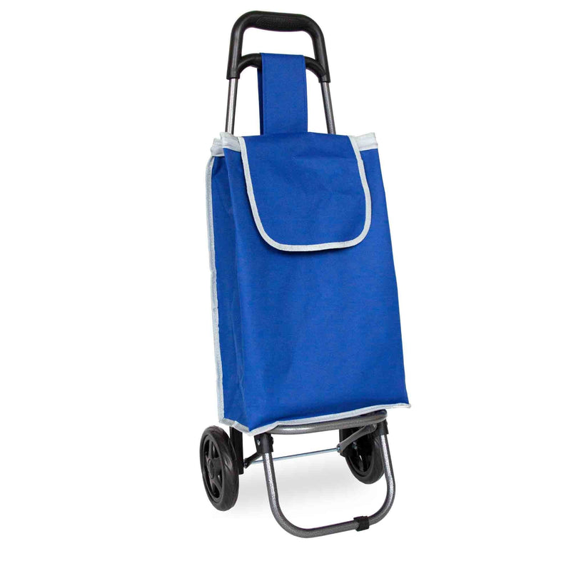 Voyager Block Colour Shopping Trolley - Blue