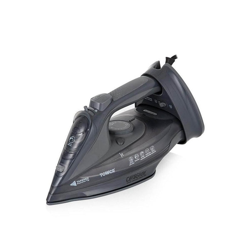 Tower 2In1 Cordless 2400W Ceraglide Iron - Grey