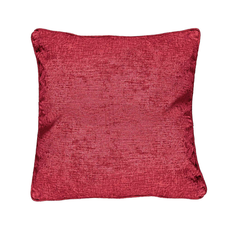 Lewis's Buckingham Chenille Cushion 55 x 55cm - Red