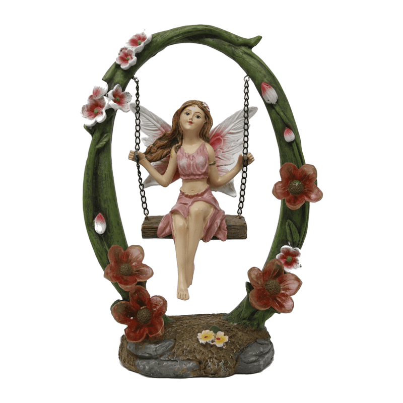 Silver & Stone Solar Swinging Fairy Light