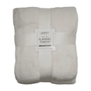 Lewis's Plain Super Soft Flannel Throw - Cream