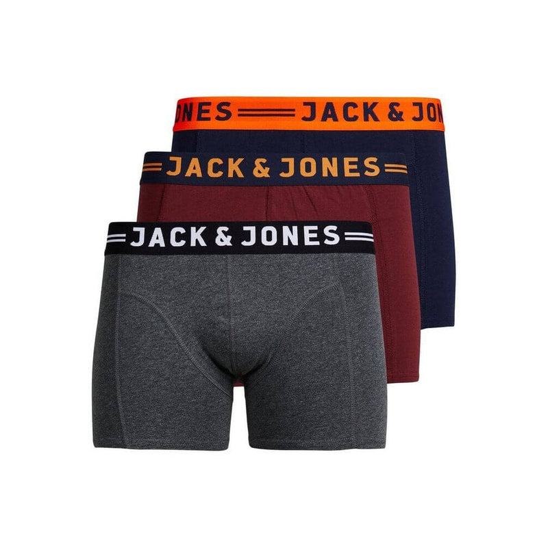 Jack & Jones 3 Pack of Boxer Short Trunks - Assorted