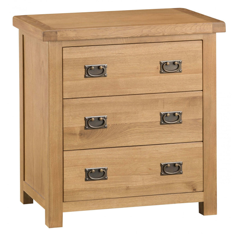 Tunbridge Oak Chest of 3 Drawers 78 x 42 x 80 cm
