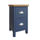 Aldeburgh Blue Bedside Table with 2 Drawers